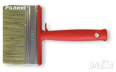 Баданарка  бял косъм - пластмасова дръжка и тяло 