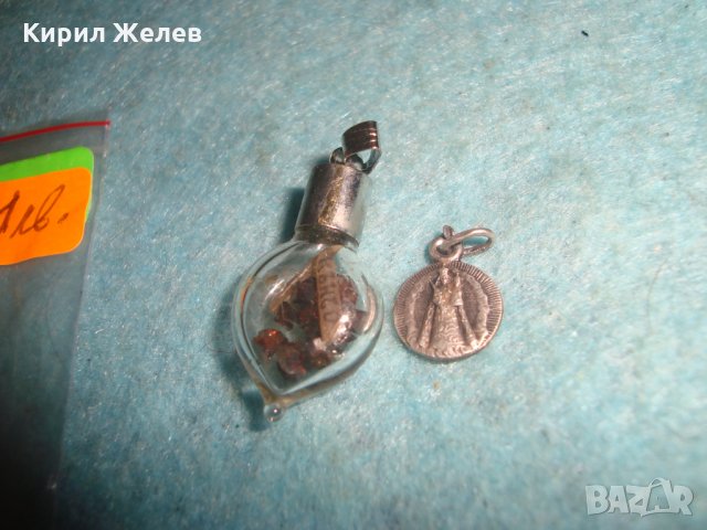 МИНИАТЮРНА СРЕБЪРНА или ПОСРЕБРЕНА ДВУСТРАННА ИКОНКА и СКЪПОЦЕННО МЕДАЛЬОНЧЕ със СКЪП.КАМЪЧЕТА 76131, снимка 5 - Колиета, медальони, синджири - 34984177