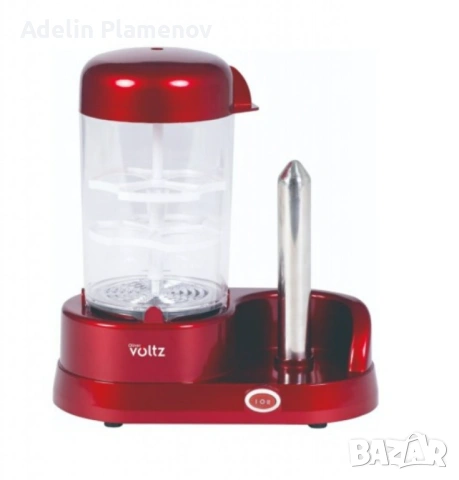 Уред за хот-дог с приставка за 6 яйца Voltz, 365W, Незалепващо покритие, Червен 24 месеца гаранция, снимка 3 - Други - 53883661