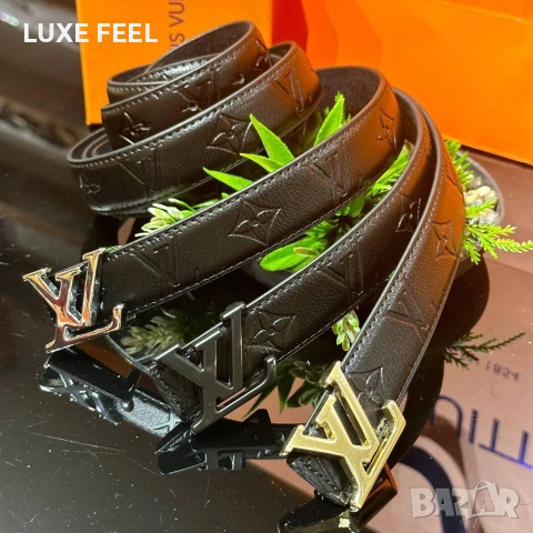 Louis Vuitton ⚜️ Естествена Кожа , снимка 8 - Колани - 54296402