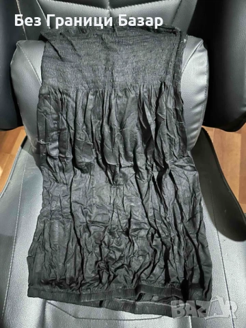 Нов Дамски топ без презрамки 3XL черен – еластичен, прилепващ за лято