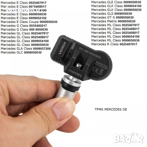 TPMS Датчици за налягане на гумите Мерцедес tpms Mercedes A B E C CLK, снимка 3 - Части - 39595604