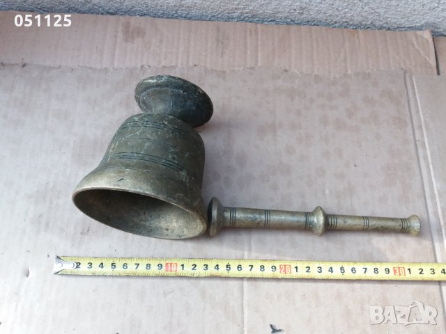 масивно възрожденско бронзово хаванче , снимка 14 - Антикварни и старинни предмети - 34984961