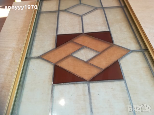 Витраж 64х36см рамка и стъкло 1801212005, снимка 16 - Колекции - 31471224