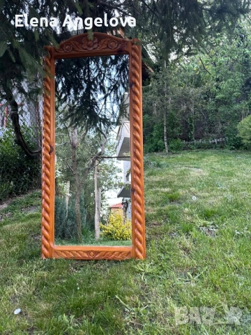 Огледало, дърворезба, снимка 10 - Други - 54335740