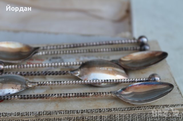 6бр. посребрени лъжички  за кафе , снимка 7 - Сервизи - 37436473