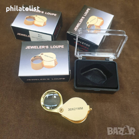 Лупа 30х увеличение с диаметър 21 мм