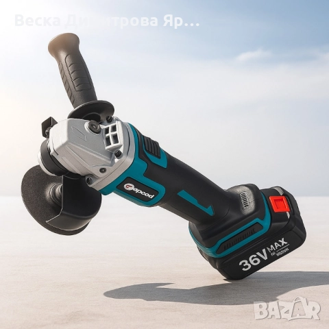 Акумулаторен безчетков ъглошлайф IF Tools AG03 – 36V, 2×4.0Ah батерии, комплект в куфар, снимка 2 - Други инструменти - 51821269