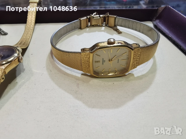 позлатени дамски часовници Orient, снимка 4 - Дамски - 52954641
