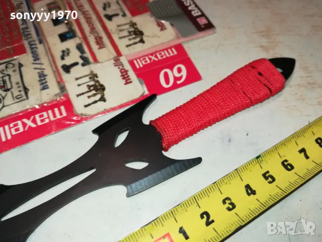 НОЖ-КАМА 20СМ С ЧЕРВЕНА ОПЛЕТКА 1303250736, снимка 8 - Ножове - 49473685