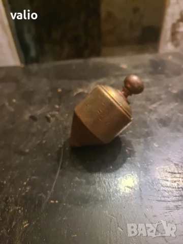 Стар меден отвес, снимка 2 - Антикварни и старинни предмети - 50889136