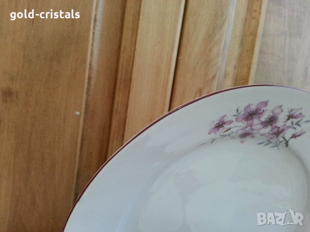 Стар български порцелан чинии плитки, снимка 6 - Антикварни и старинни предмети - 34338531
