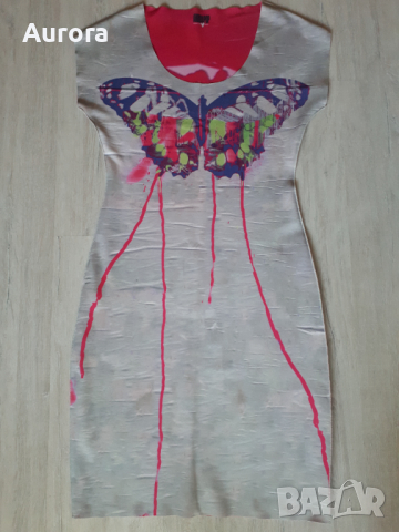 Animapop двулицева рокля неопрен, S, снимка 5 - Рокли - 44694267