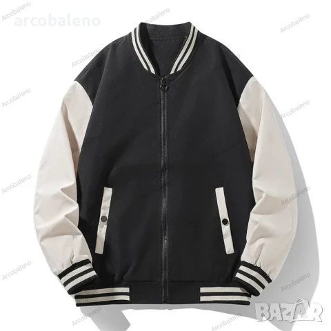 Мъжко пролетно-есенно бейзболно яке, 3цвята , снимка 4 - Якета - 51321914