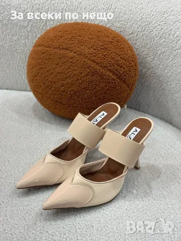 Alaïa Елегантни Официални Чехли От Лачена Кожа С Висок Ток И Елегантен Дизайн - 2 Цвята Код SEM-778