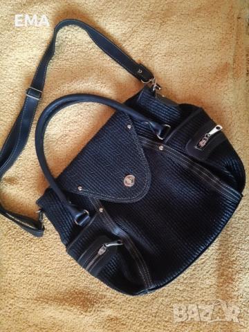 Дамски чанти: PARFOIS голяма/Синя чанта/Несесер за чанта, снимка 12 - Чанти - 47481219