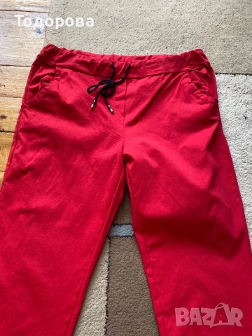 Нов червен панталон, снимка 2 - Панталони - 50676361