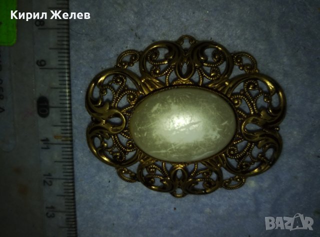 СТАРА БРОНЗОВА АЖУРНА МАЙСТОРСКА ИЗРАБОТКА РЕТРО АПЛИКАЦИЯ НАКИТ БИЖУ УКРАШЕНИЕ 38891, снимка 11 - Антикварни и старинни предмети - 42088621