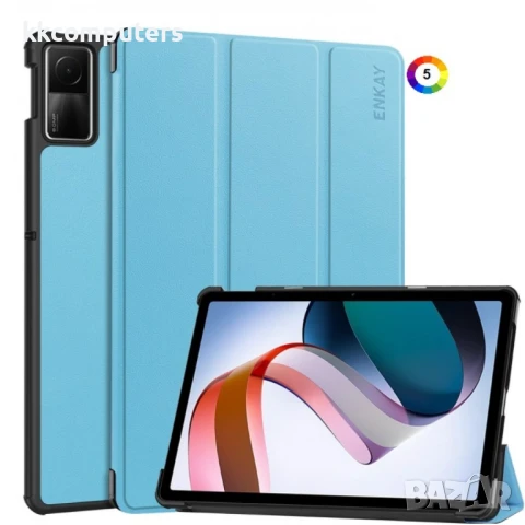 Xiaomi Redmi Pad SE 11.0 ENKAY Кожен Калъф и Протектор, снимка 5 - Калъфи, кейсове - 51118683