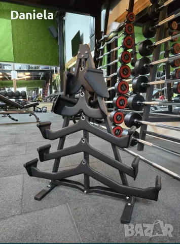 Сет от 5 броя ръкохватки + стойка за тях чисто нови фитнес