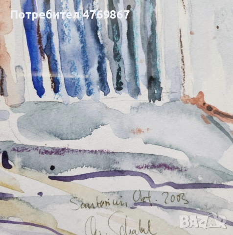 Картина Санторини, снимка 4 - Картини - 54035775