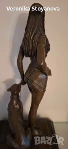 Бронзова статуетка-Клеопатра, снимка 9 - Колекции - 53997849