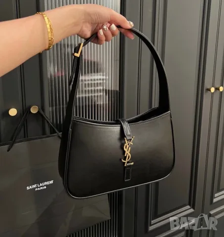 Saint Laurent Le 5 À 7 Hobo Bag – Black, снимка 3 - Чанти - 56467777