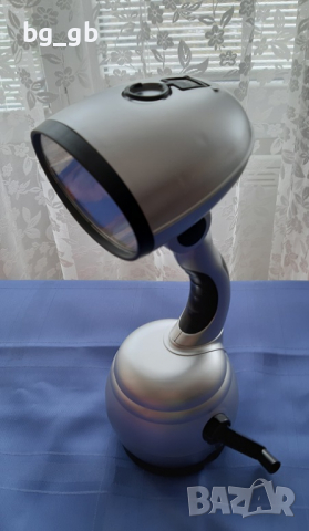 Голям акумулаторен фенер с динамо, снимка 5 - Къмпинг осветление - 36379486