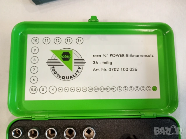 Reca Power 1/4 36 части гидория с битове., снимка 3 - Гедорета - 54243391