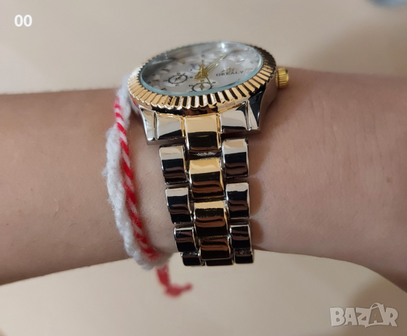 Дамски часовник (по модел на Ролекс/Rolex), снимка 3 - Дамски - 44671121