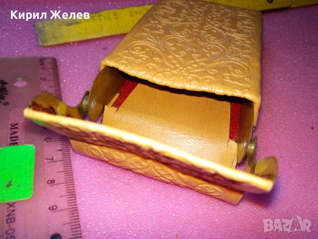 Стар СТИЛНО ОРНАМЕНТИРАН ВИНТИДЖ КАЛЪФ За ЦИГАРИ ТАБАКЕРА от ЕКО КОЖА 42896, снимка 6 - Табакери - 44222364