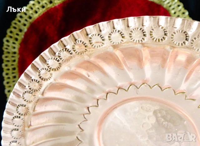 Медна купичка,чиния,чиста червена мед. , снимка 2 - Антикварни и старинни предмети - 53939333