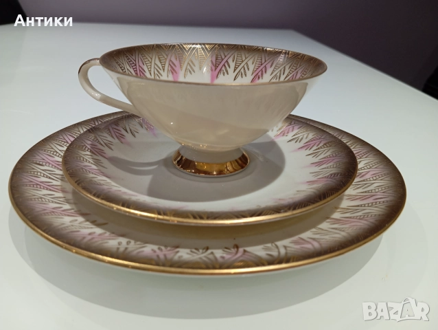 Порцеланов комплект за кафе маркиран , снимка 9 - Чаши - 52564030