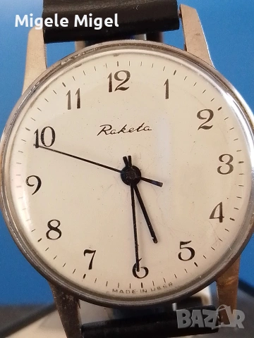 Руски ръчен механичен мъжки часовник РАКЕТА. СССР., снимка 2 - Мъжки - 54113423