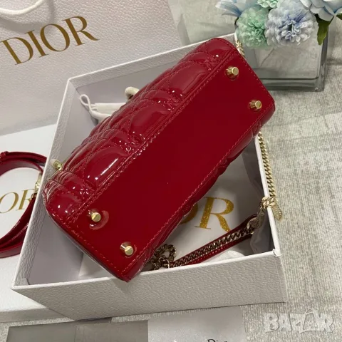 Christian Dior Lady Dior Mini – 20 см , снимка 8 - Чанти - 56467583