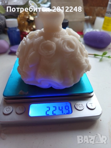 Сапунена сватбена рокля подарък за шаферките и кумата, снимка 2 - Декорация - 52426957