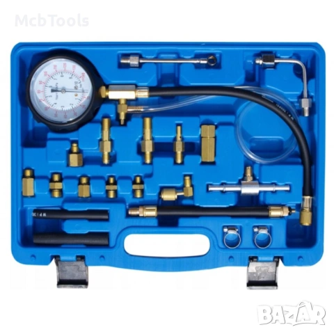 Тестер за налягане на гориво и масло 21 части HAWEK, снимка 2 - Други инструменти - 54070941