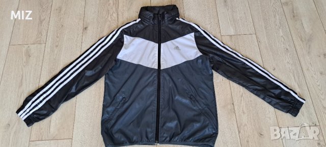 ADIDAS Детско тънко шушляково яке с качулка 11-12 г