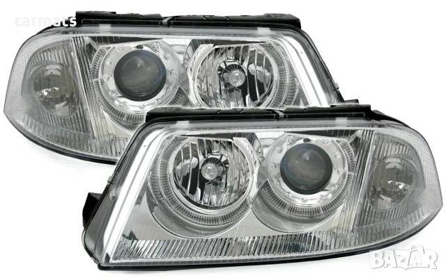 Кристални фарове ANGEL EYES за VW Passat B5.5 (2001-2005) - хром