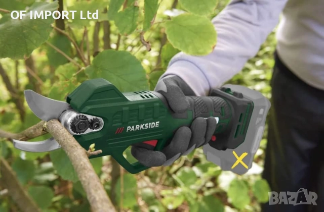 Акумулаторна Лозарска Ножица PARKSIDE 20V Li-Ion PAAS 20-Li A1, снимка 3 - Градинска техника - 51589454