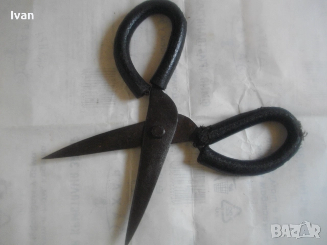 Ретро винтидж стара българска Соц НРБ ръчна ножица голяма 295мм с отваряне 155мм ОТЛИЧНО СЪСТОЯНИЕ, снимка 3 - Други инструменти - 51554797