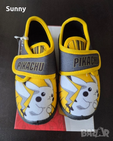 Детски пантофи Покемон Пикачу, снимка 2 - Детски пантофи - 51900661