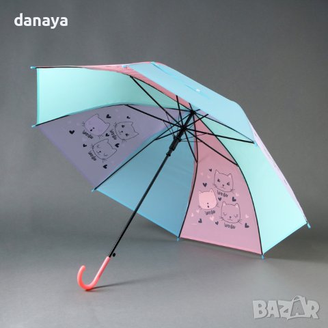 3908 Детски чадър Котета, снимка 2 - Чадъри - 42922122