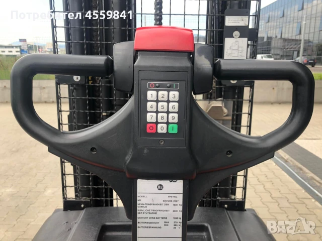 Електрическа палетна количка стакер BT SPE160L, снимка 12 - Индустриална техника - 51396754