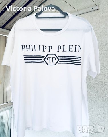 Маркова тениска оригинал PHILIPP PLEIN, снимка 3 - Тениски - 42375186