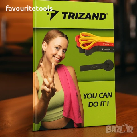 Фитнес ластици Trizand 3 броя + кука + тренировъчен план, снимка 4 - Други спортове - 51247415