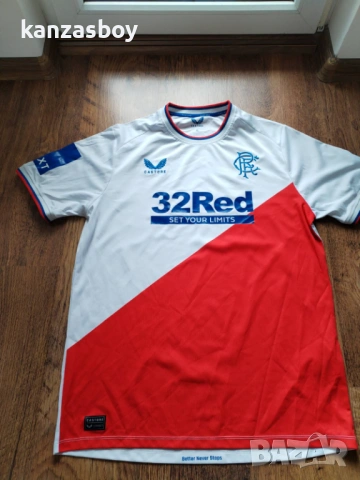Castore Rangers FC Away Shirt 2022 2023 - МЪЖКА ФУТБОЛНА ТЕНИСКА ХЛ, снимка 5 - Тениски - 54156069