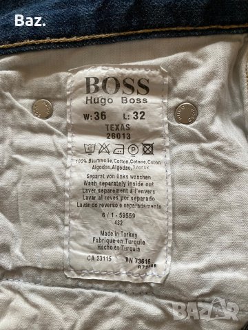 Оригинални джинси  BOSS, р-р W 36 , L32 , снимка 8 - Дънки - 38684027