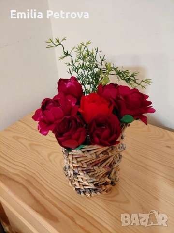 ваза с цветя, снимка 2 - Вази - 52891110