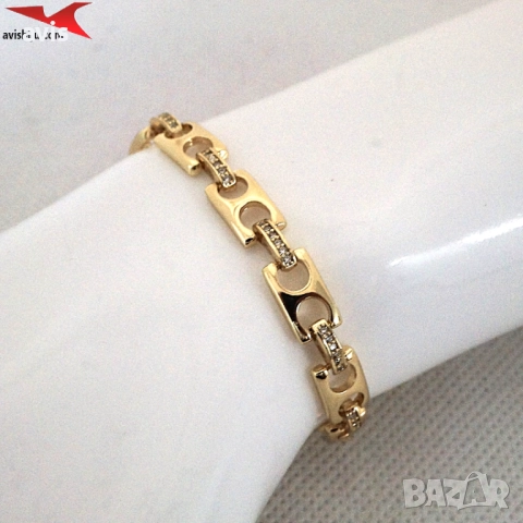 Гривна с 14К златно покритие 234821, снимка 4 - Гривни - 52712009